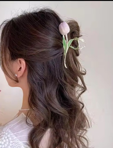 Tulip Temperament Adult Hair Clip Female Shark Clip - Picture 6 of 6