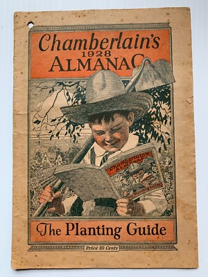 1928 CHAMBERLAIN'S ALMANAC, ADVERTISING ITEM, ABBOTT GENERAL STORE, ABBOTT, VA