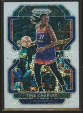 Tina Charles 2022 Panini Prizm WNBA White Sparkle Prizm #106