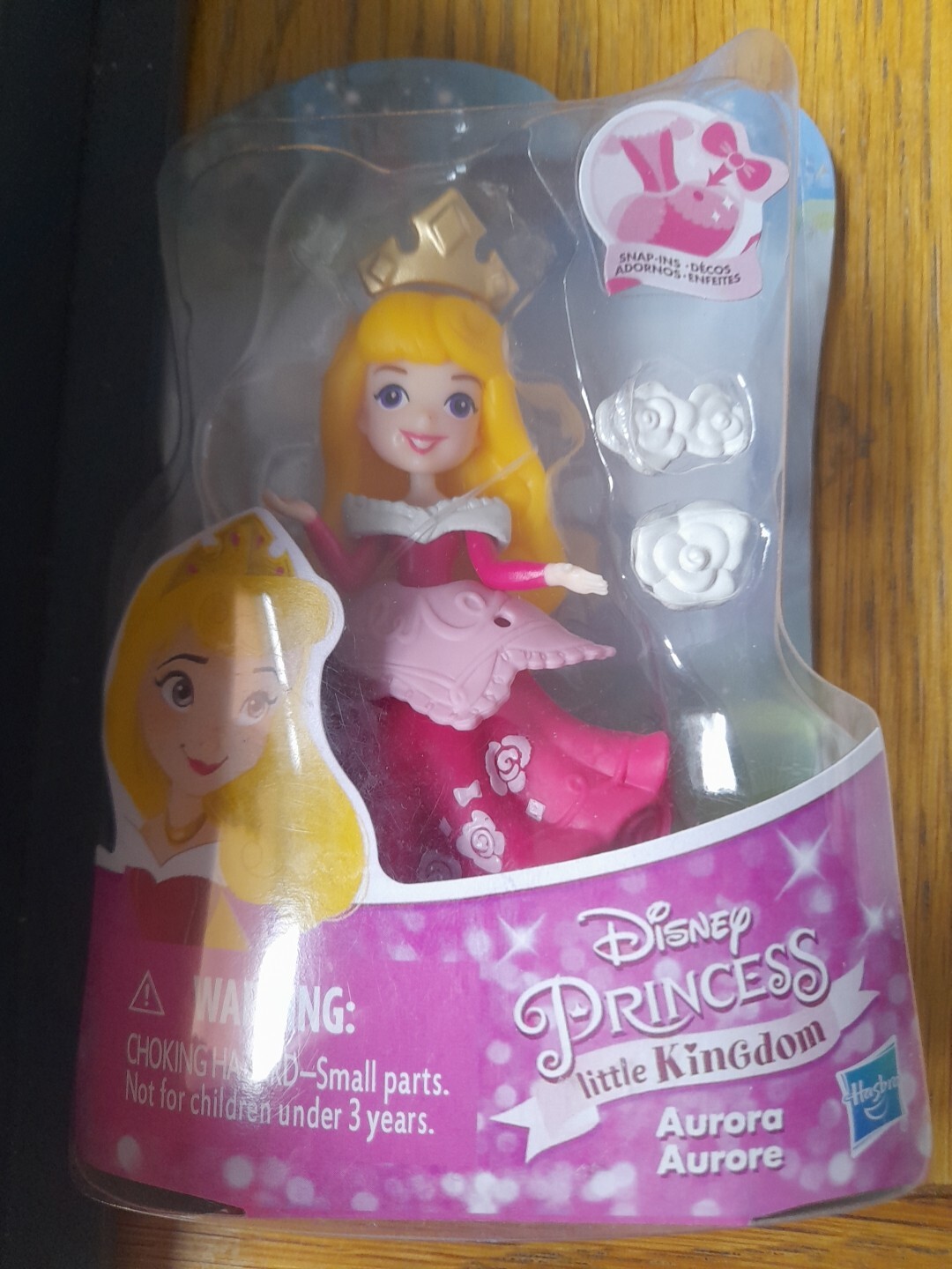 DISNEY PRINCESS LITTLE KINGDOM AURORA - SLEEPING BEAUTY - WITH THREE SNAP-INS