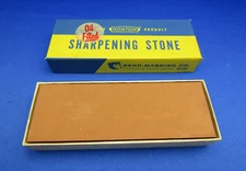 NORTON VTG MB6 INDIA Sharpening Stone 6X2X1 1950's Made In USA UNUSED COND.#12
