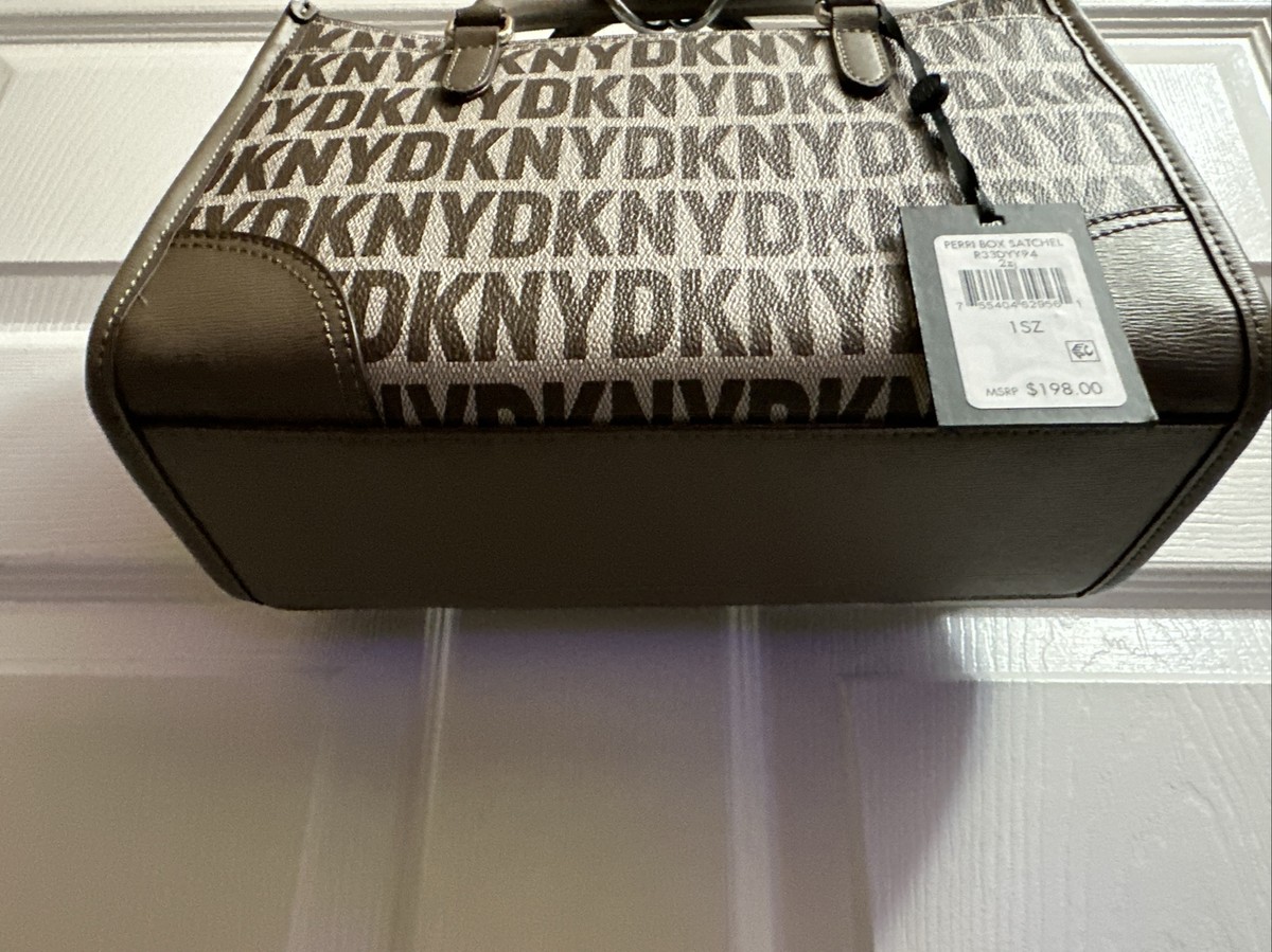その他 U5  paradiso DKNY PERRI BOX SATCHEL Monogram HANDBAG R33DYY94 $198 | eBay