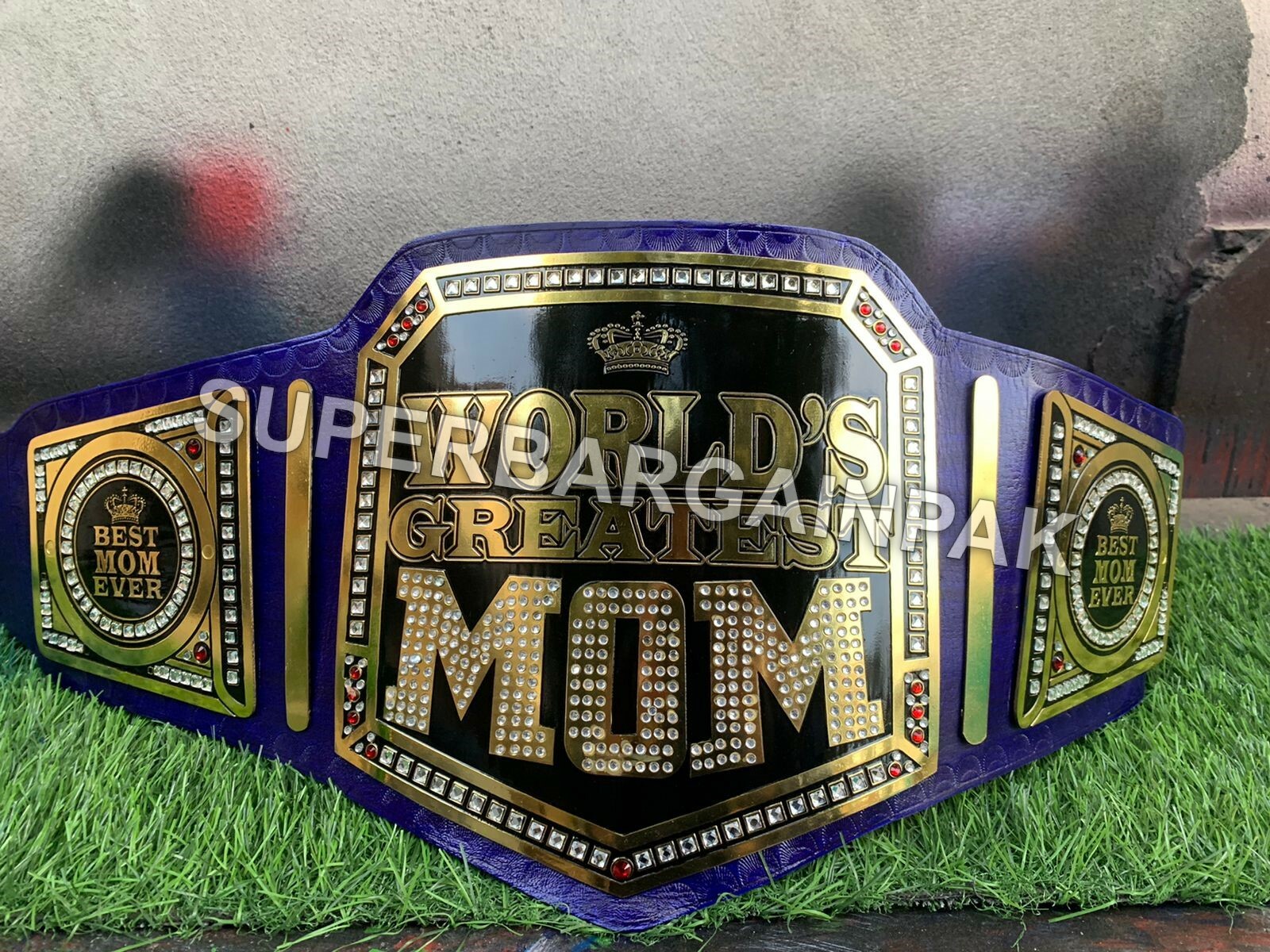 WORLD GREATEST Mom Wresting Championship belt Gift For Mom / Mother day Gift