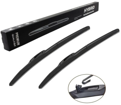 65/45 Wiper Blades HYBRID Scheibenwischer U-Haken Typ Black Edition Wischer 