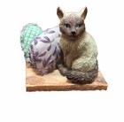 Ganz Cozy Cats Himalayan Cat Kitten On Pillows Figurine Blue Eyes