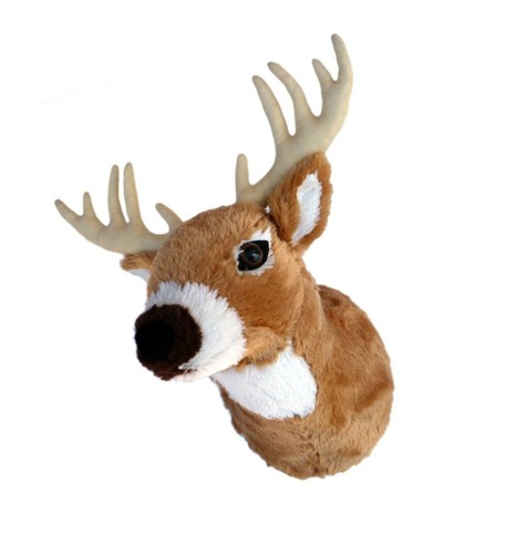stuffed animal deer wall mount