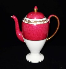 Cafetera y tapa Wedgwood Porcelana WHITEHALL POLVO RUBÍ Rojo 3 Tazas