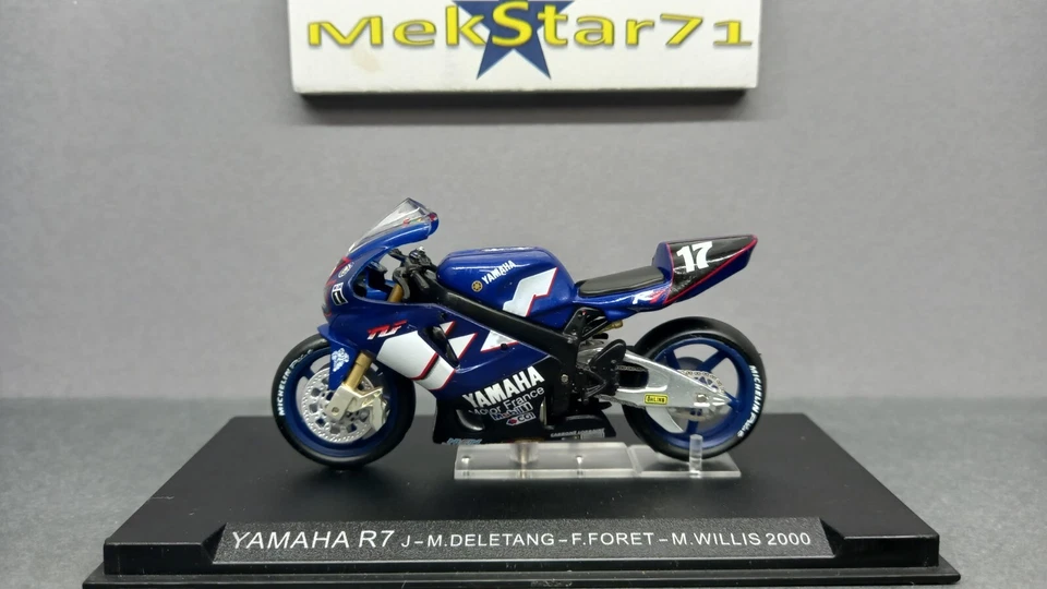 1/24 IXO Modellino Moto Lotto Come Ricambio Honda Yamaha Suzuki Aprilia - Immagine 2 di 4