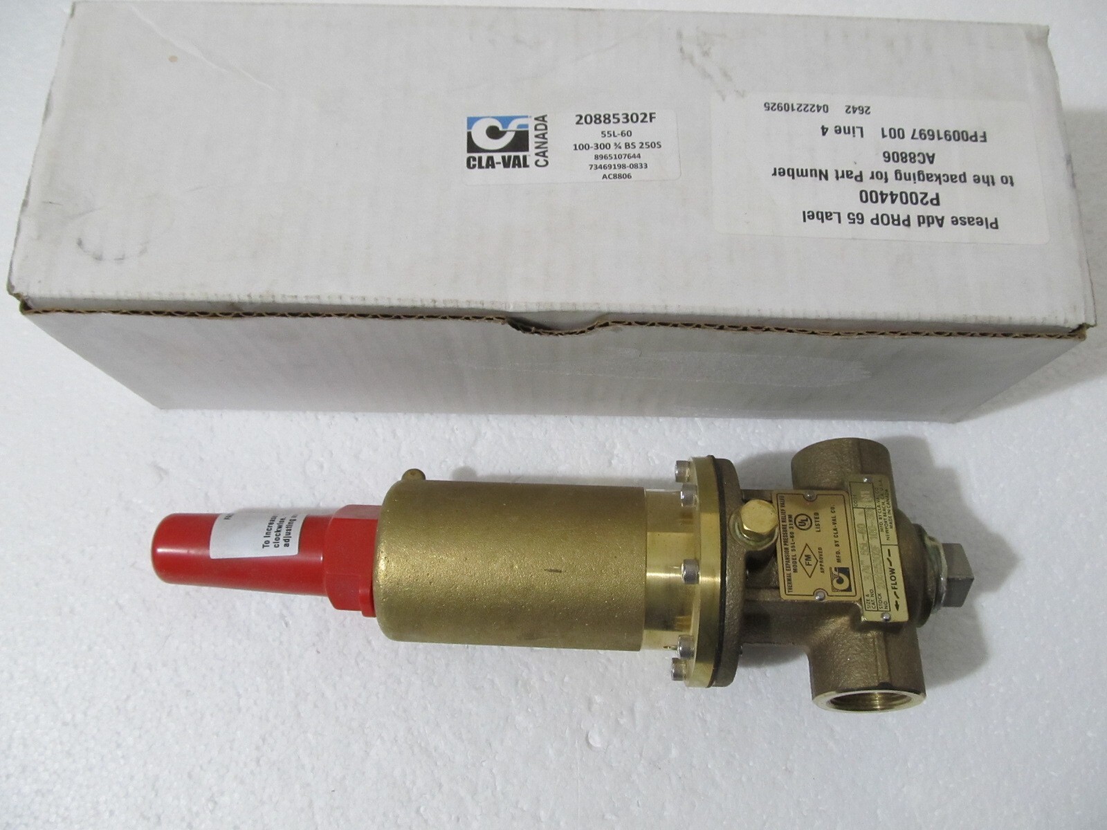 CLAVAL 55L60 Thermal Expansion Relief Valve 3/4" 100300 eBay