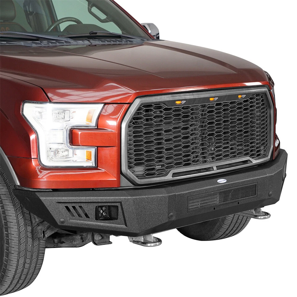 Conjunto de parachoques delantero todoterreno con focos LED para Ford F150 2015 2016 2017 Foto 4 de 4