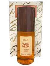 coty wild musk 3oz cologne spray scuffed box