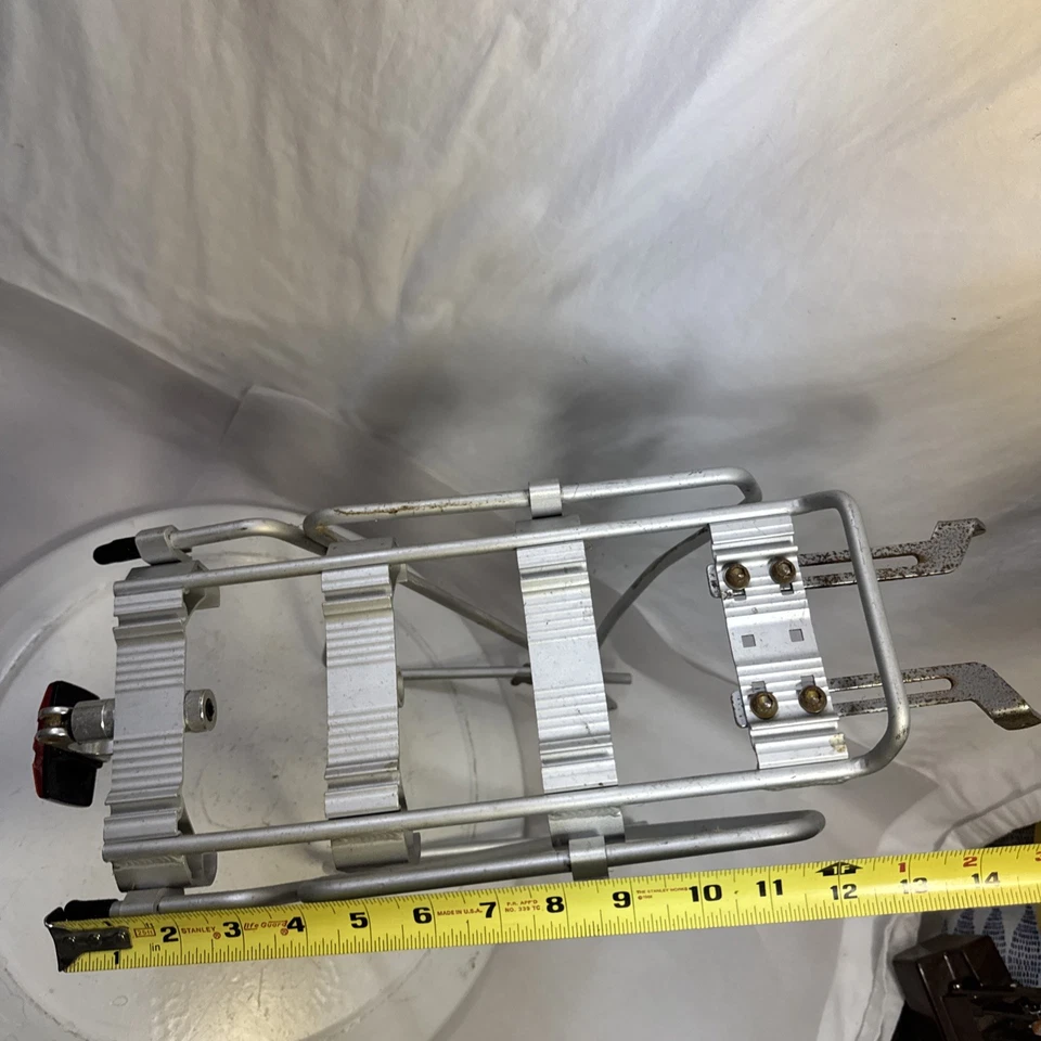 Portabicicletas de aluminio vintage portaequipajes vintage, piezas de bicicleta Foto 4 de 4