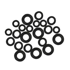 21pc Assorted Rubber Washers Tap Bath Sink Basin Shower Seal Drip 3/8" 1/2" 3/4"