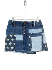 Hysteric Glamour Stars And Stripes Denim Mini Skirt