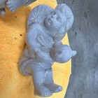 Glossy Porcelain Cherub Angel Figurine White Pink Green Angels Theme Decor — photo 3