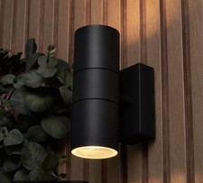 NET LED Outdoor Wall Lights Mains Powered, IP54 Up Down Outside Lights Exterior