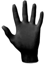 Sas Safety 66520 Raven Black 6mil Powder-free Nitrile Gloves, Size Xxl pack Of