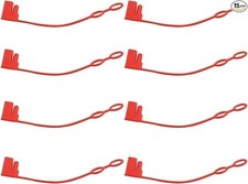 2 Pin Plug Replacement Weather Cap, SAE Waterproof Dust-Proof Cover Cap,Red-8PCS