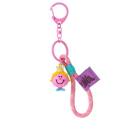 Sanrio MR.MEN LITTLE MISS Bus Design Little Miss Princess 3D Key Chain Japan NEW
