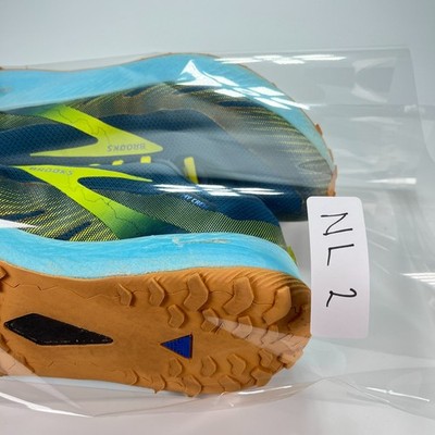 Brooks Catamount Blue Yellow Trail Running Shoes Sneaker 