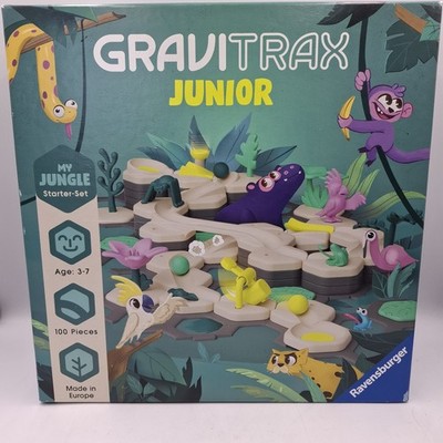 RAVENSBURGER GRAVITRAX JUNIOR STARTER SET MY JUNGLE 100 PIECE MARBLE COASTER