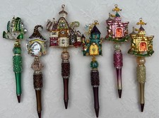 Custom beaded pens. Bling Castle Luxury Inspired Gift. Basket filler. Journal.