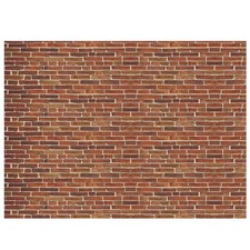 VitalCozy 10 x 8 ft Brick Wall Backdrop for Photography 10 x 8 ft, Dark Red