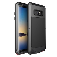 Galaxy Note 8 Case, Water Resistant Shockproof Aluminum Metal Protection Gold 