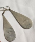 VINTAGE SILVER MEXICAN MOTHER OF PEARL EARRINGS HOOK TOP — photo 3