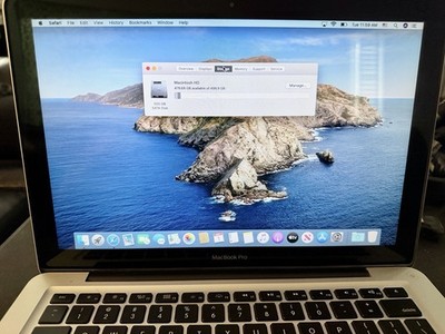 Apple MacBook Pro 13.3'' Silver 2012 i5 2.5GHz 8GB 500GB HDD Catalina