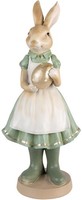 Clayre & Eef 6PR3569 Dekoration Kaninchen 17X15X40 Cm GrüN