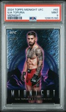 2024 Topps Midnight UFC #82 Ilia Topuria Midnight /12 - PSA 9 MINT None Higher