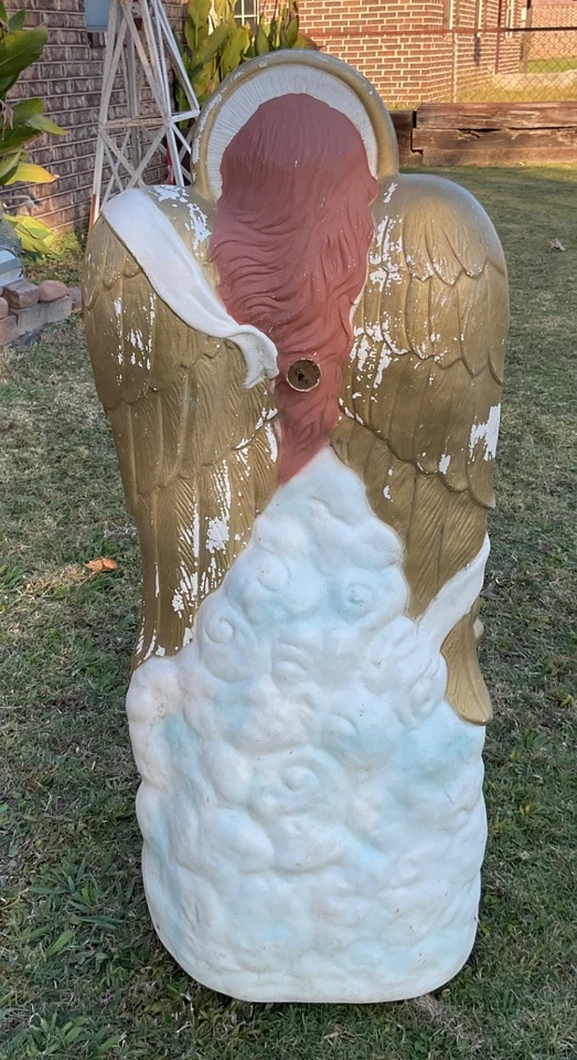 Vintage 2000 TPI Gloria Angel Heaven Blow Mold Christmas 34" AS IS - Image 2 of 3