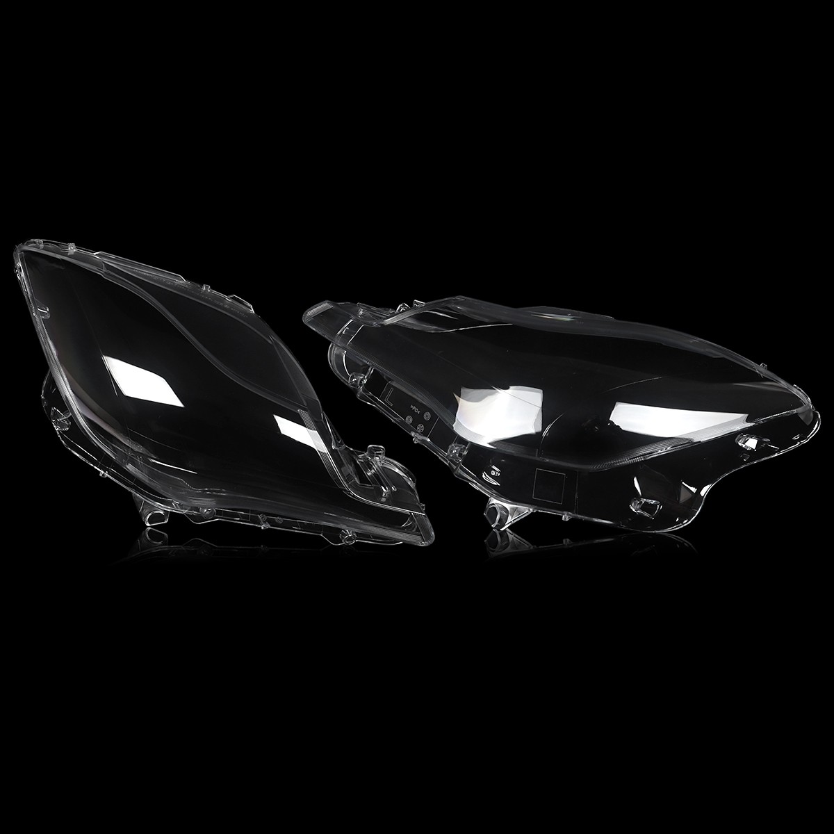 For Maserati Quattroporte 2014-17 2PCS Front Headlight Headlamp Lens Cover Shell