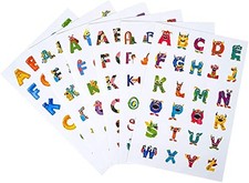 Alphabet Stickers -24 Sheets 624 Pcs Cute Animal Alphabet Stickers for Kids