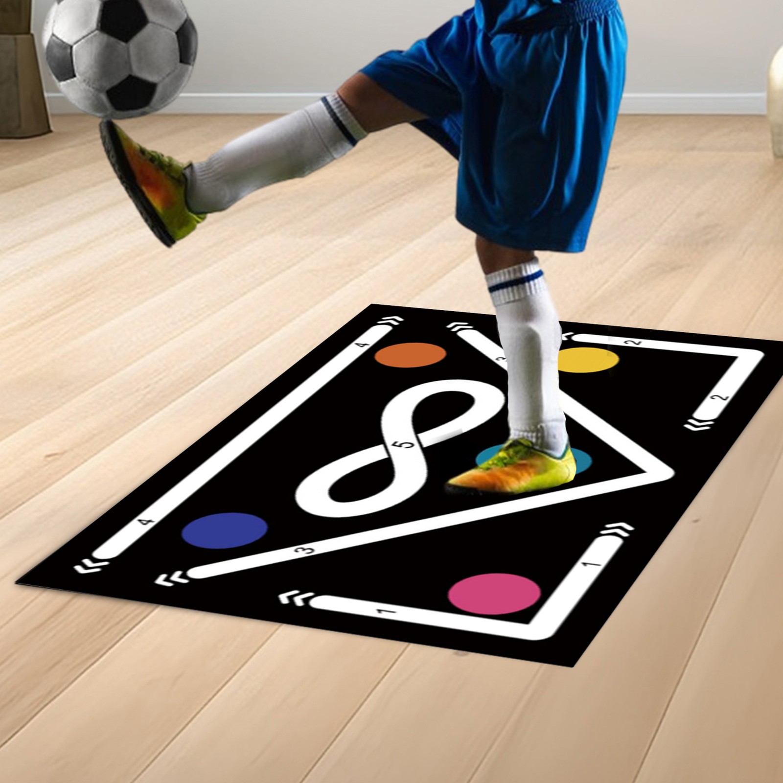 Soccer Training Drills Mat Anti-Skid Soccer Training Mat 23.6x35.4in Portable