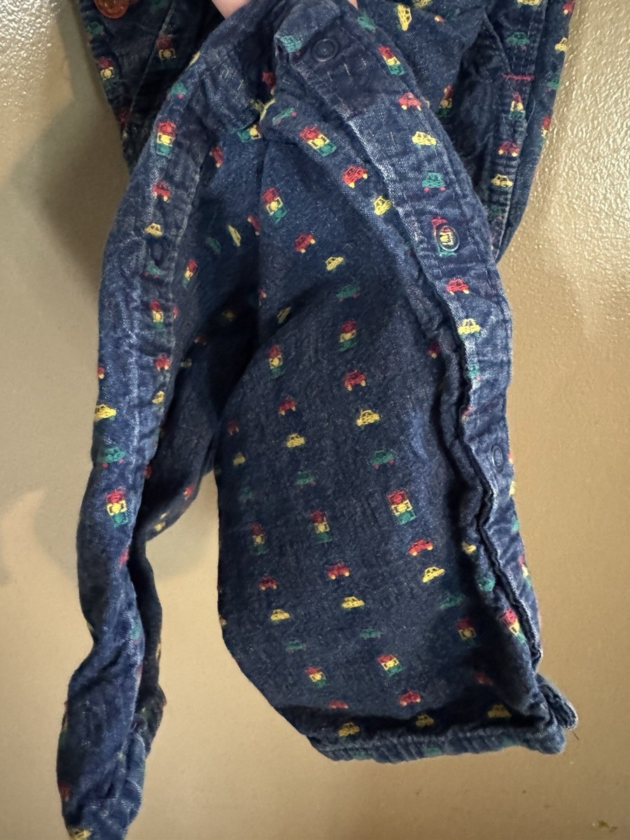 Oshkosh Overalls Vtg 80's 4t Cars, Traffic Signals Rainbow Retro