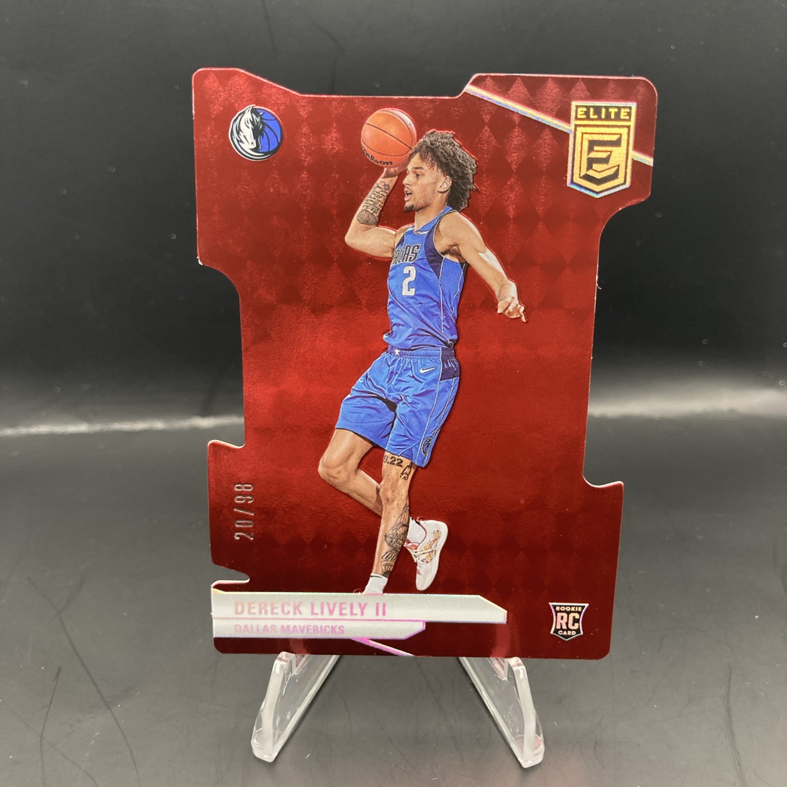 2023-24 Donruss Elite - Rookies Dereck Lively #229 Aspirations /98 (RC)