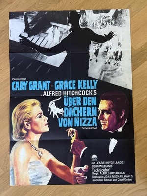 Original Filmplakat ÜBER DEN DÄCHERN VON NIZZA / Cary Grant