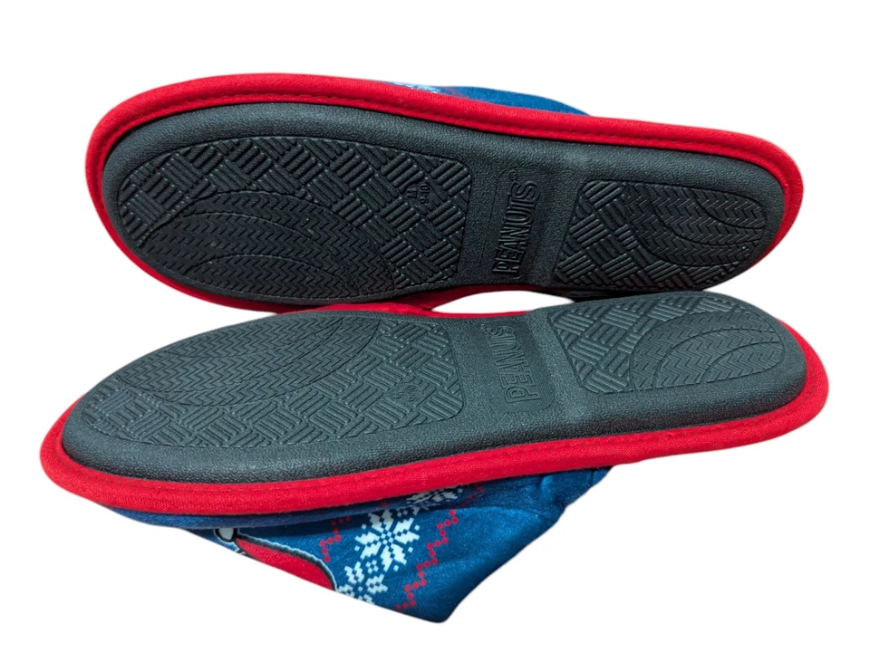 Chinelos Peanuts Snoopy Fairisle Scuff azul marinho M 9-10 - Imagem 2 de 4