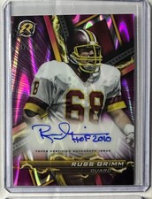 2023 Resurgence Pink Power Surge Russ Grimm HOF Inscription /10 RA-RGU Redskins