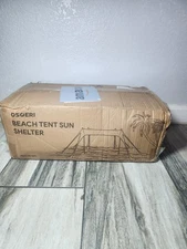 Osoeri Beach Tent, Camping Sun Shelter UPF50+ with 8 10 x 10 ft, Navy Blue