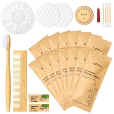 Personal Hygiene Kit Bulk 50 Sets, Travel Size Toiletry Kit for Guests, Dispo...