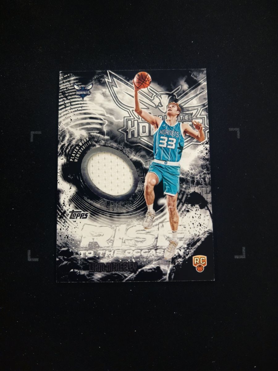 2025-26 Topps #RTO-LM Liam McNeeley Rise to the Occasion Relics