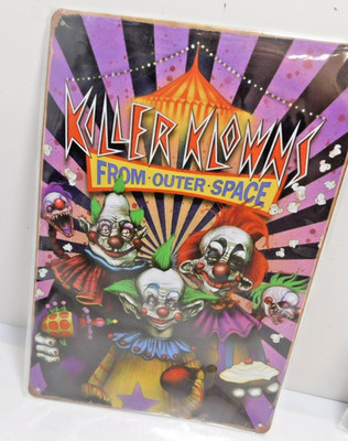 KILLER KLOWNS from Outer Space 12 x8  Tin Horror Collectible Sign