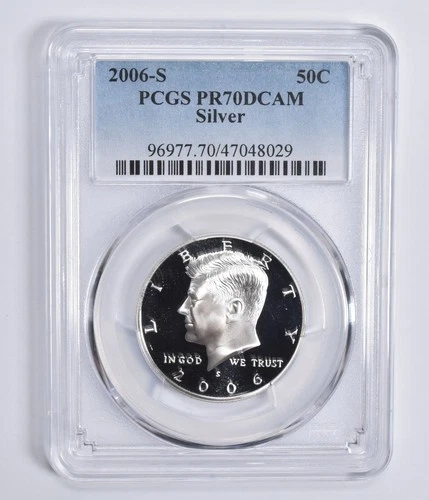 PR70 DCAM 2006-S Silver Kennedy Half Dollar PCGS Blue Lbl *8710