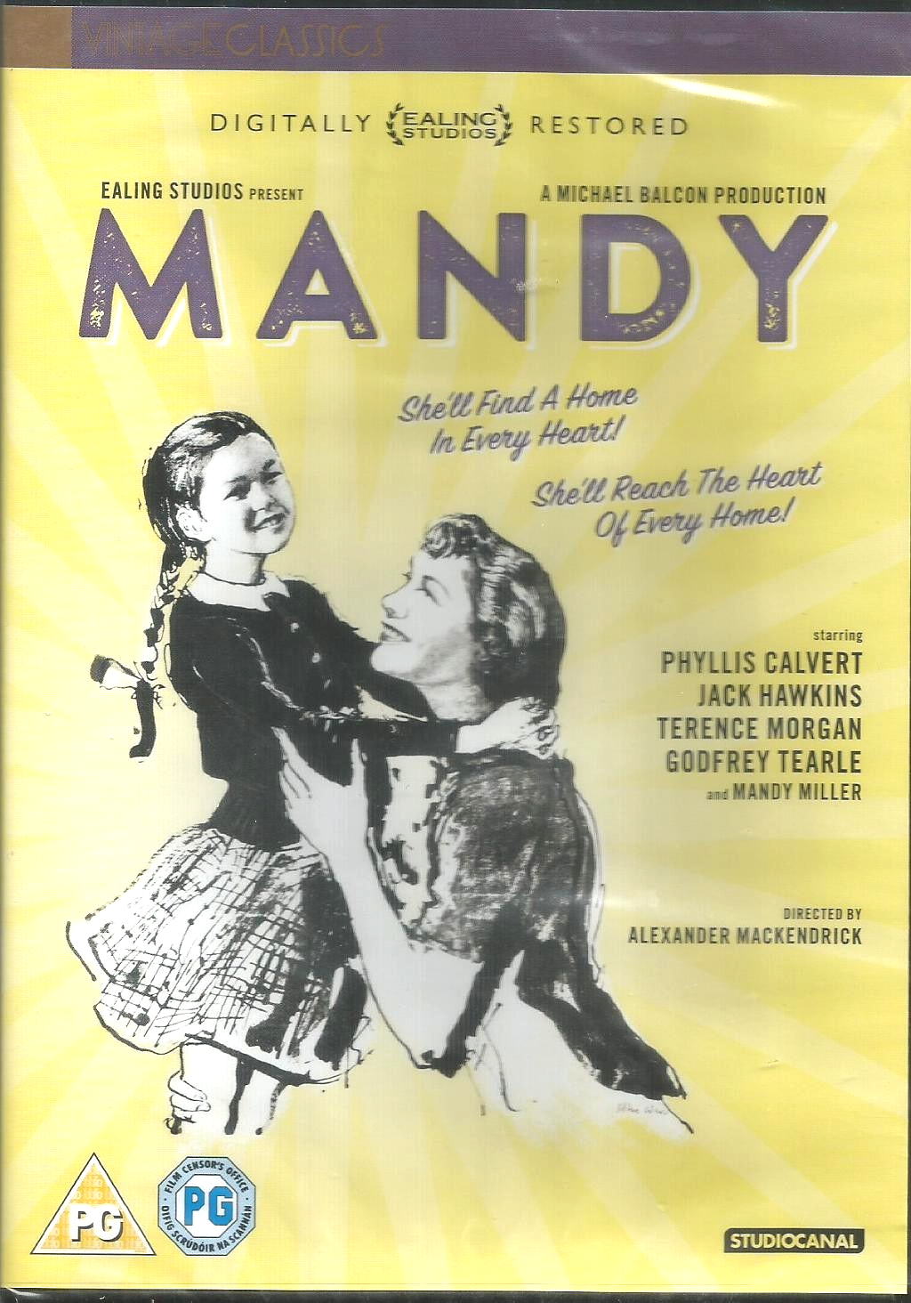 Mandy DVD Ealing Studios restored Jack Hawkins Phyllis Calvert new sealed