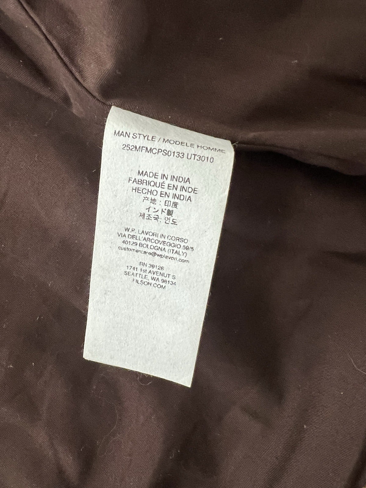 Filson Roughout Short Cruiser Leather Suede Jacket Saddle Brown Men Medium image 9
