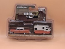 Greenlight Hitch & Tow "1955 Cadillac Fleetwood Series 60 Shasta Airflyte" 1:64