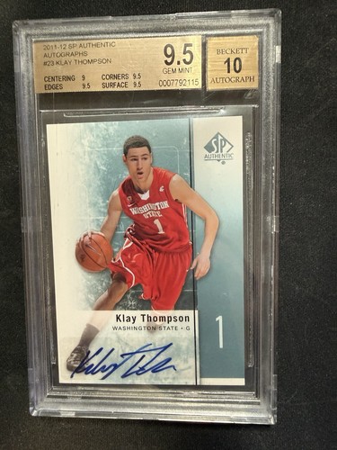 Klay Thompson [Autograph] #23 2011 SP Authentic card